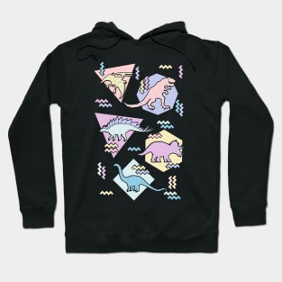 Nineties Dinosaurs Pastel Hoodie